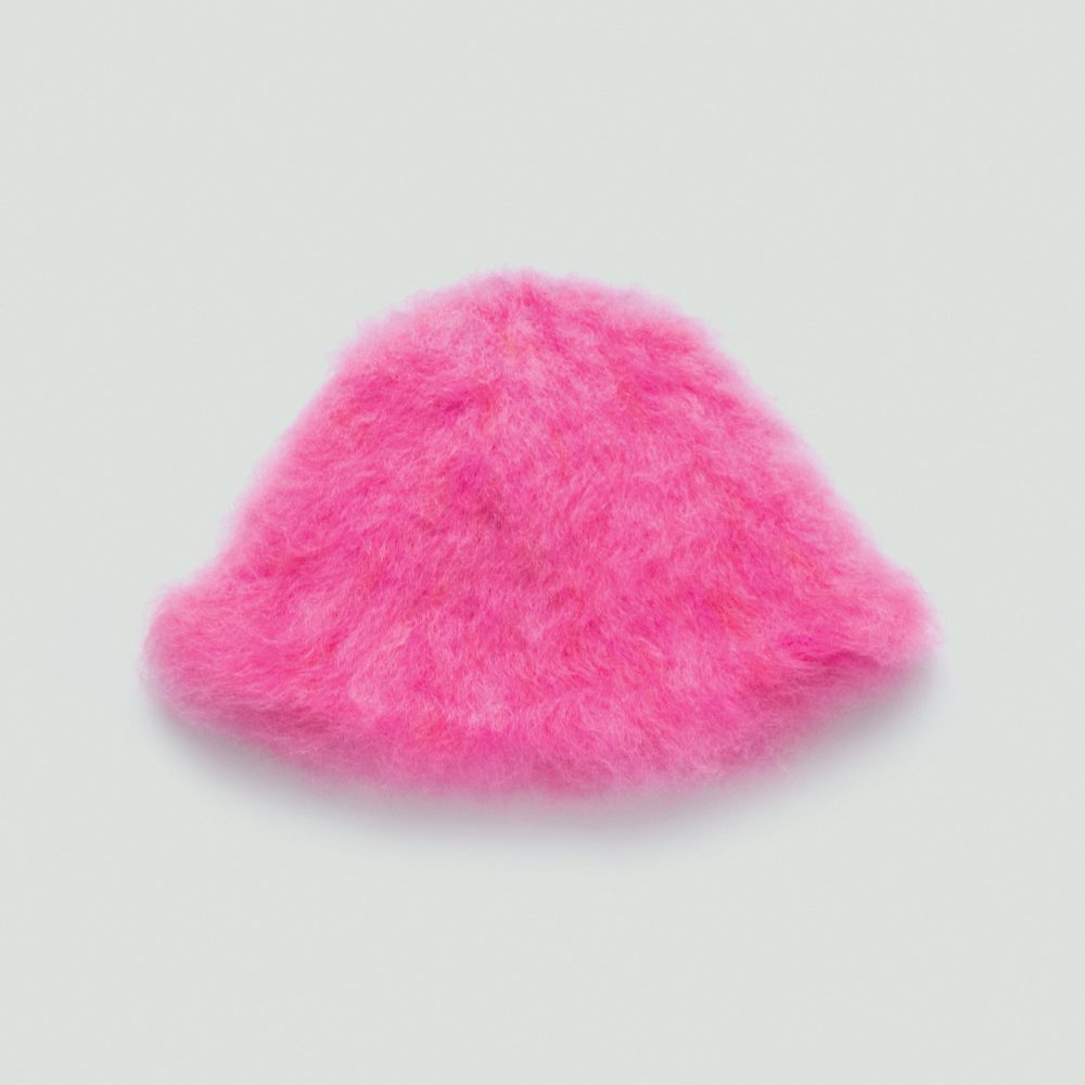 Print Kapelusz blurred candy pink