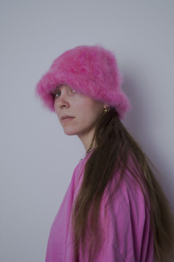 Kapelusz blurred candy pink