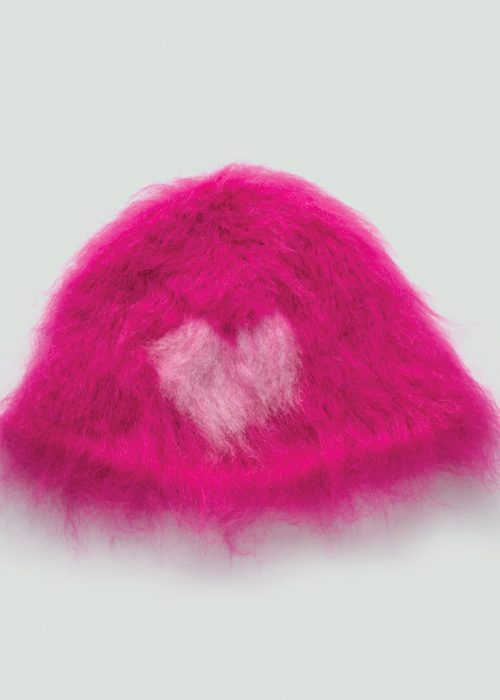Kapelusz blurred pink heart