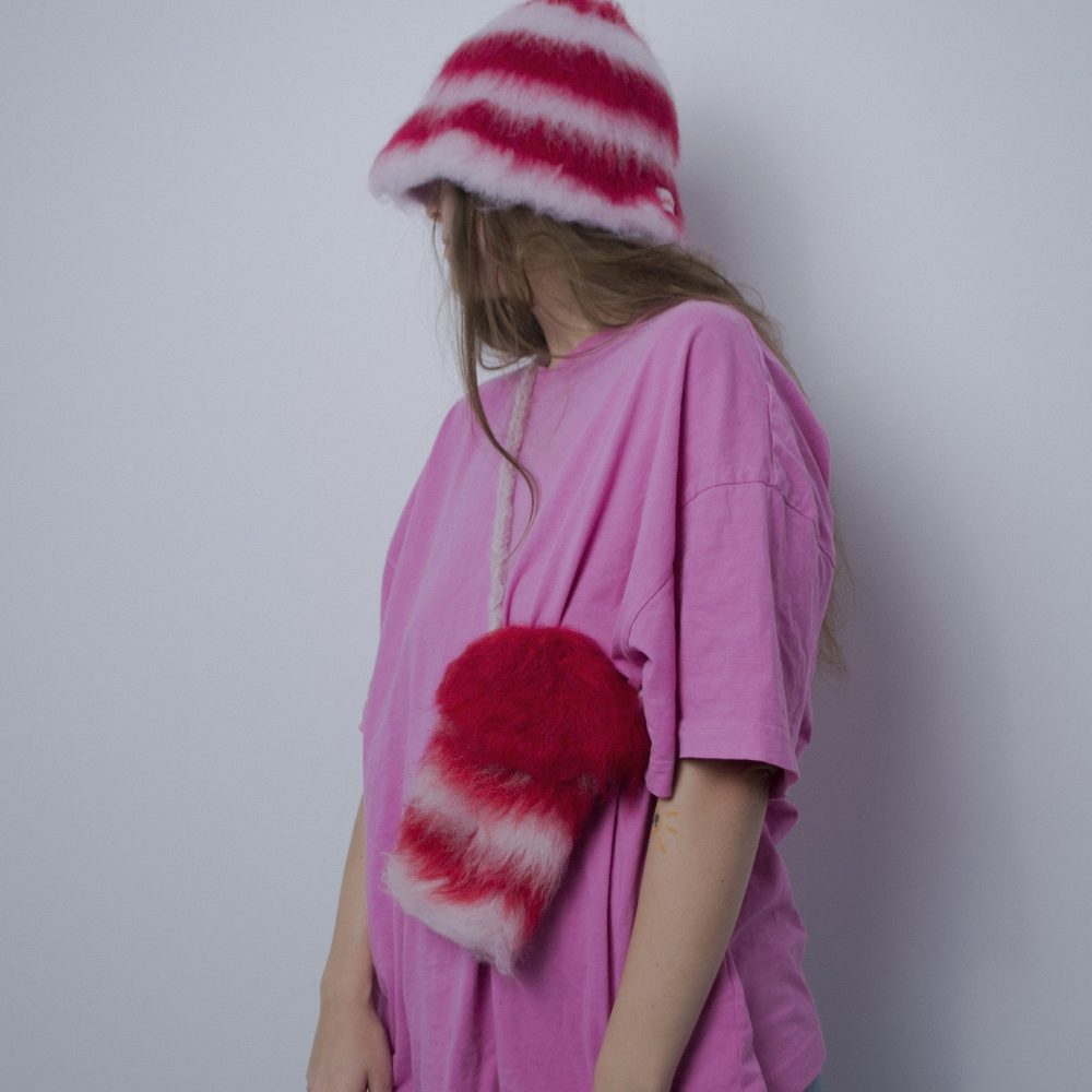 11 Torebka blurred pink-red stripes