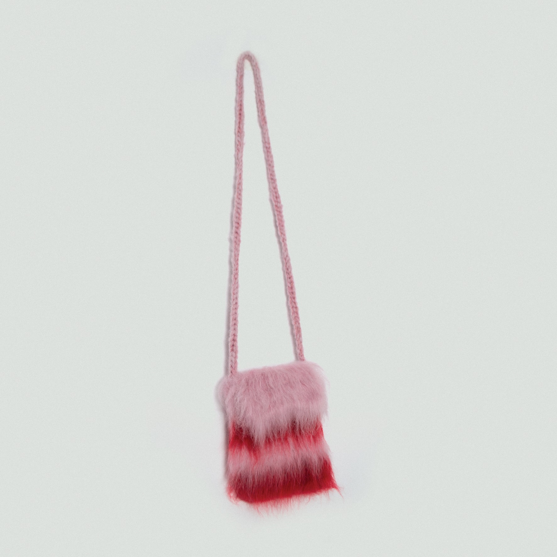 9a-01 Torebka blurred pink-red stripes z klapką