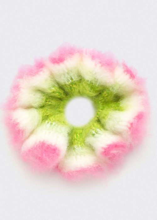 33-01 Scrunchie flower pink