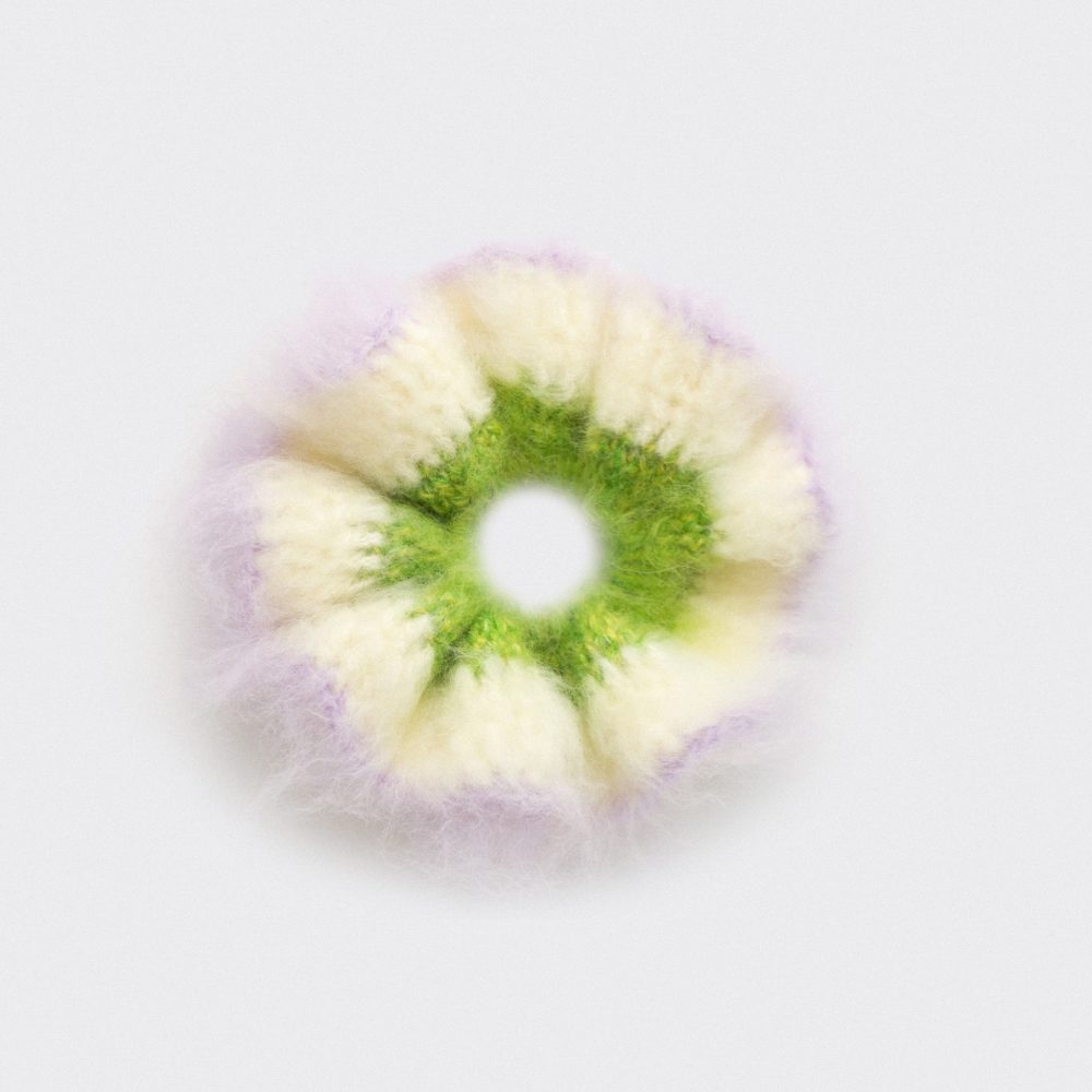 Scrunchie flower purple