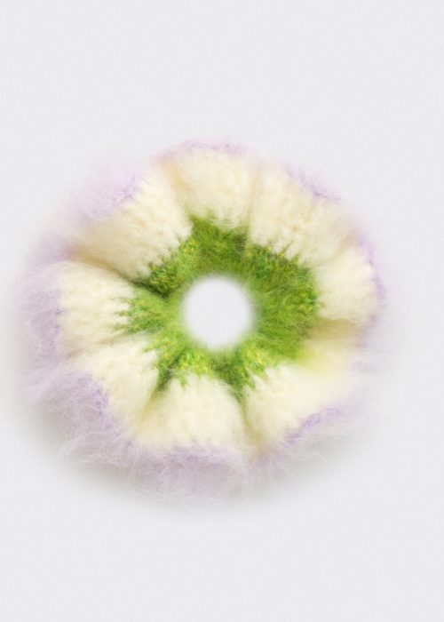 Scrunchie flower purple