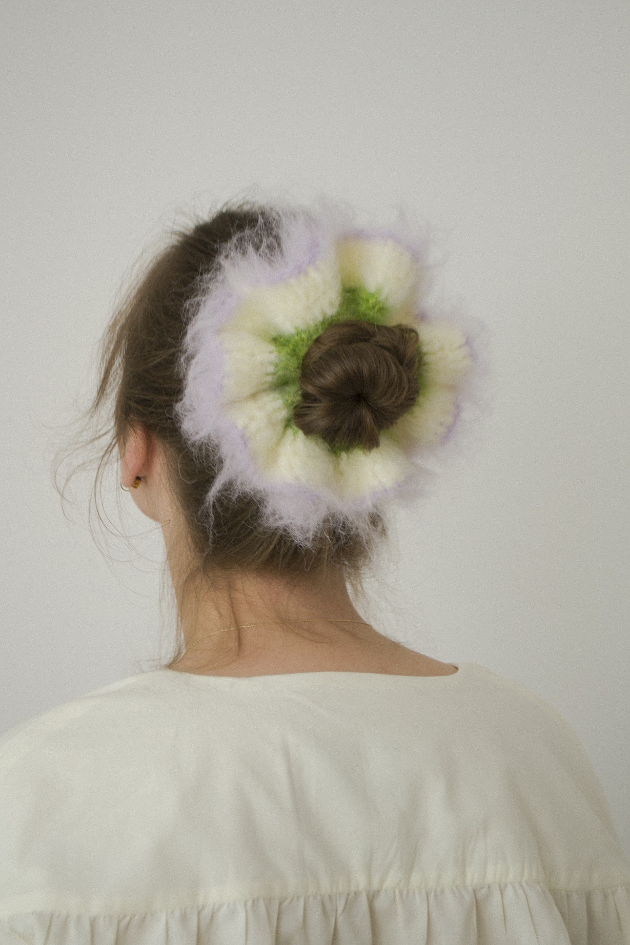 Scrunchie flower purple