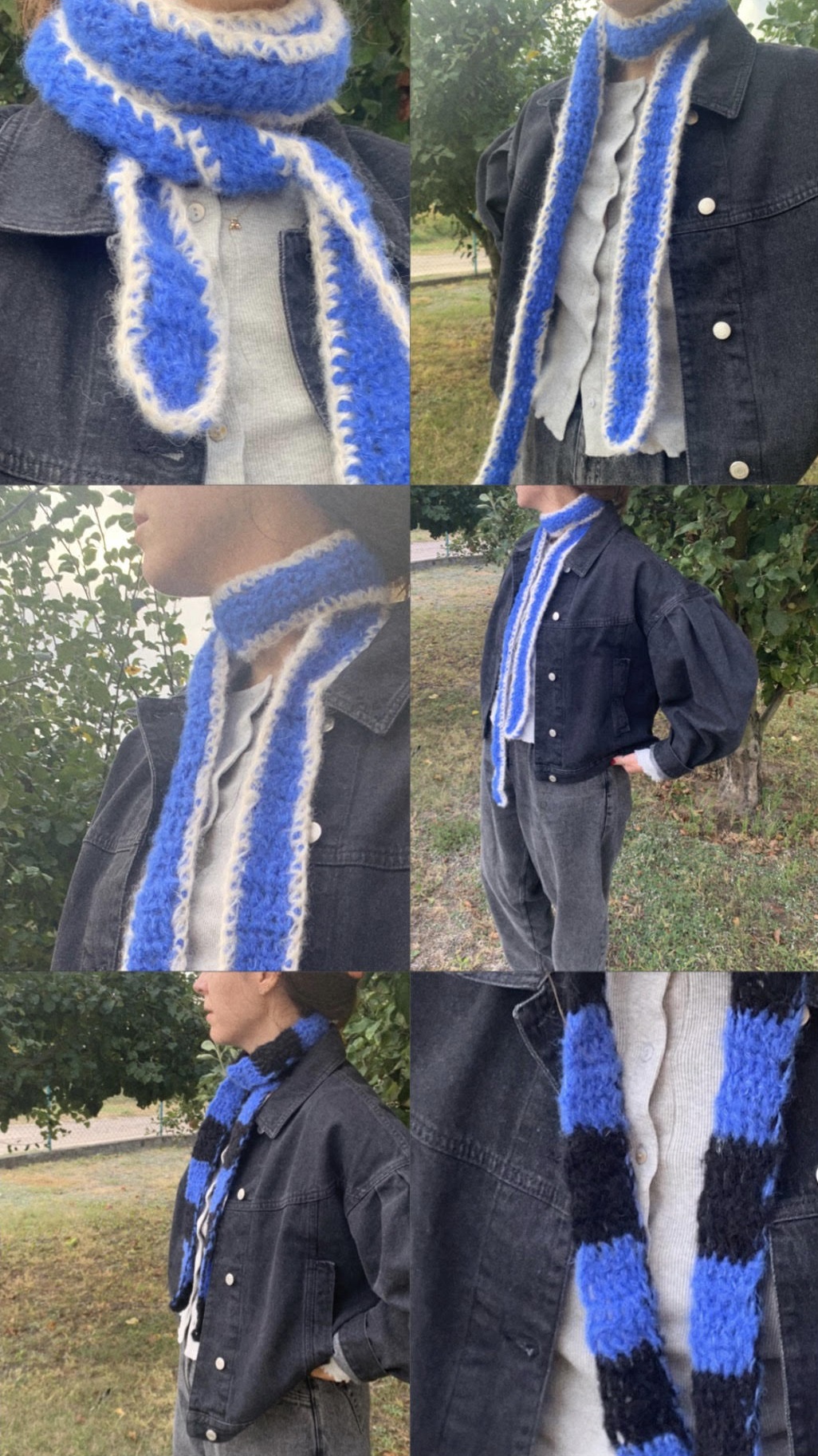 Tiny scarf almond
