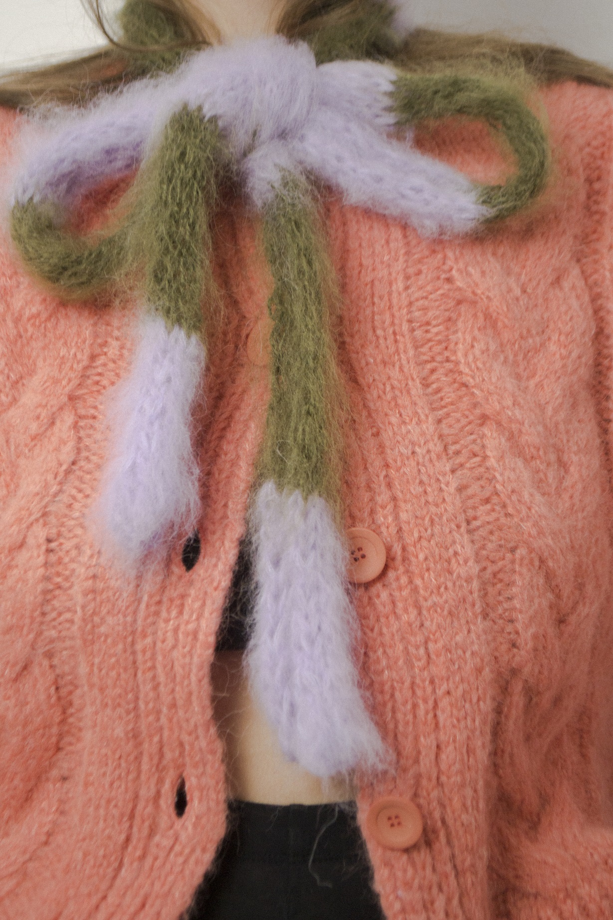 Szalik blurred boa colourfull