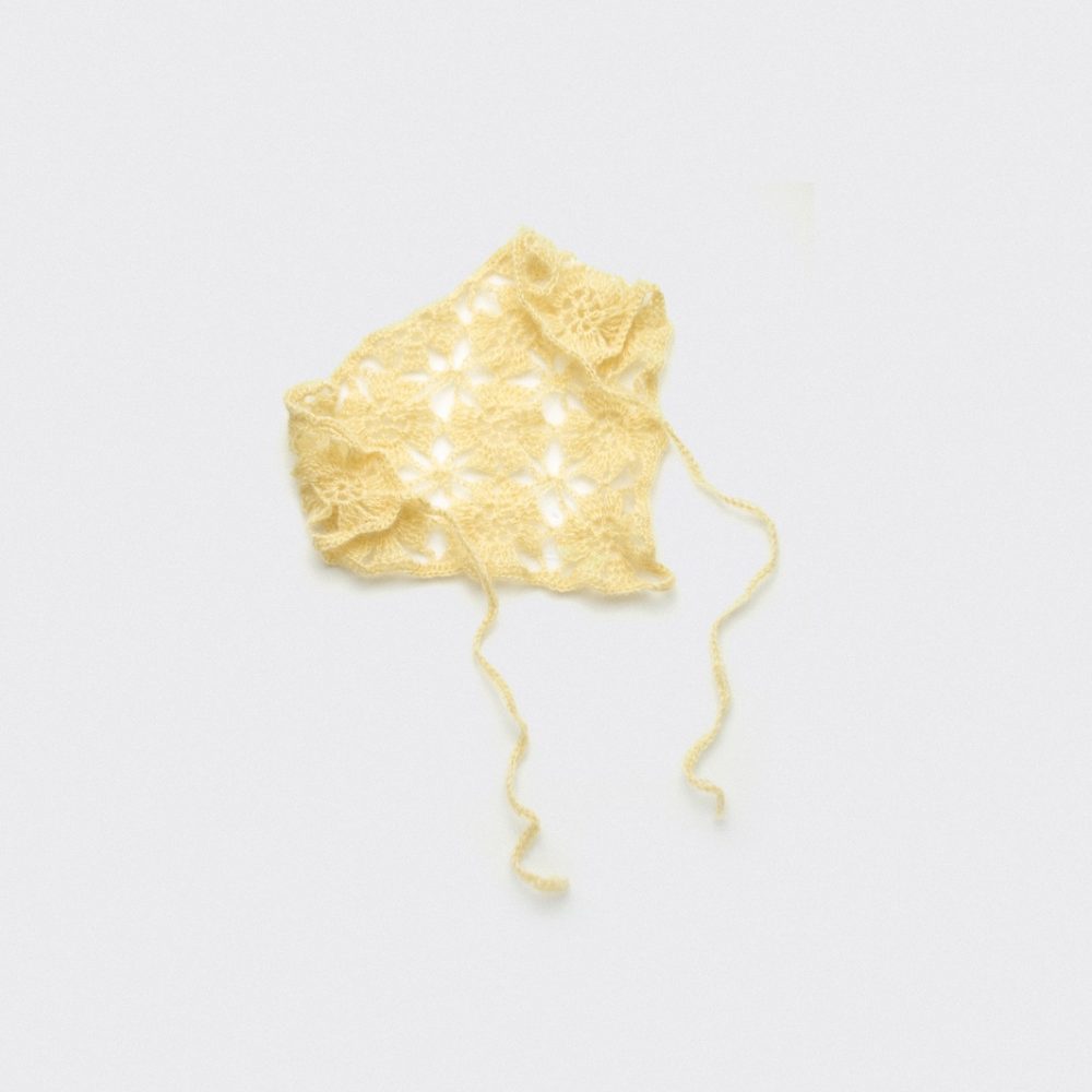 Chustka moherkowa butter yellow