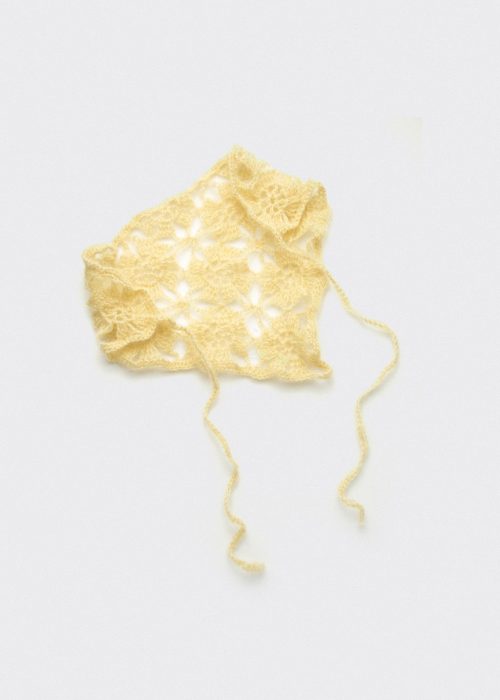 Chustka moherkowa butter yellow