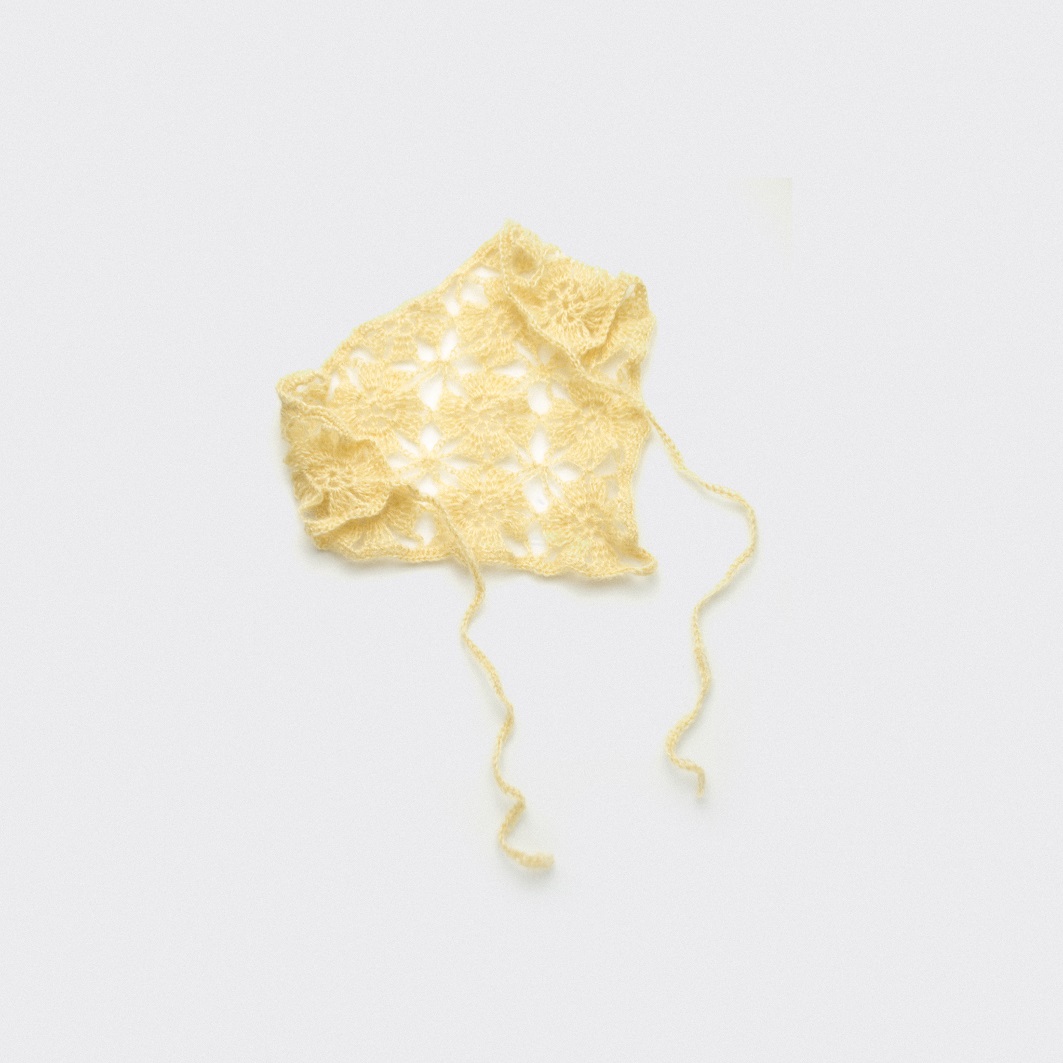 Chustka moherkowa butter yellow