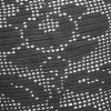 122 Chustka filet crochet black roses